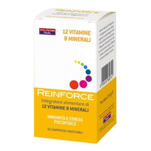 Reinforce 12 Vitamine + 8 Minerali 30 Compresse Masticabili