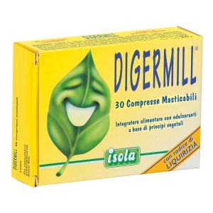 Digermill Integratore di Estratti Vegetali 30 Tavolette Masticabili