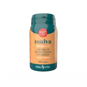 Erba Vita Malva Integratore Sistema Digerente e Vie Urinarie 60 Capsule