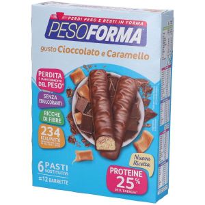 Pesoforma Barrette Cioccolato e Caramello 6 Pasti