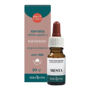 Erba Vita Olio Essenziale Menta Piperita Integratore Gas Intestinali 10ml