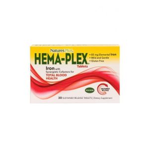 Nature's Plus Hema Plex Ferro Organico Integratore 30 Tavolette