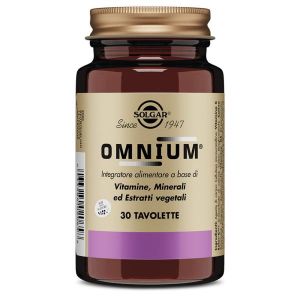 Solgar Omnium Integratore Vitamine Minerali 30 Tavolette