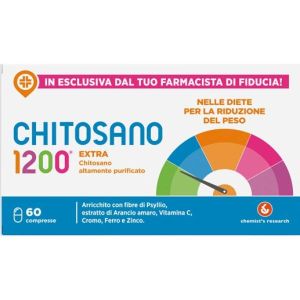 Chitosano 1200 Extra Integratore Controllo Del Peso 60 Compresse
