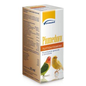 Formevet Piumedoro Tuttovitamine Integratore Ricostituente Uccelli 25ml