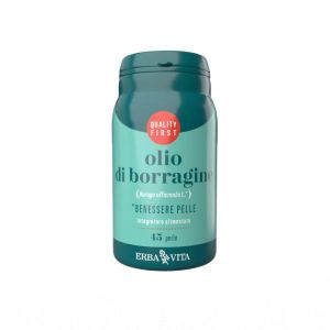 Erba Vita Olio di Borragine Integratore Benessere Della Pelle 45 Perle