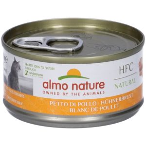 Almo Nature Hfc Natural Cibo Umido Petto di Pollo per Gatti Adulti Lattina 70g