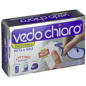 Vedo Chiaro Salviettine Per La Pulizia Degli Occhiali 16 Pezzi