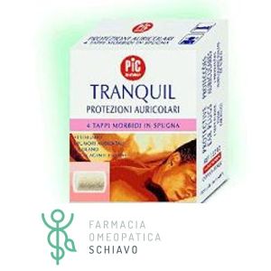 Pic tranquil tappi auricolari in spugna 4 pezzi