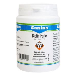 Canina Biotin Forte Integratore Pelo Cani 120 Tavolette