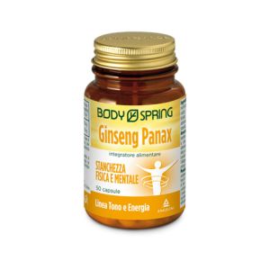 Body Spring Ginseng Panax Integratore per la Stanchezza 50 Capsule