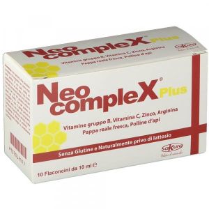 Neocomplex Plus Integratore Energetico 10 Flaconcini  Globuli Contenitore MONOdose