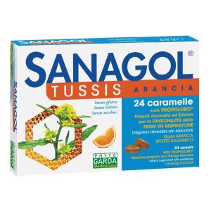 Sanagol Tuss Rinfrescanti Gusto Arancia 24 Caramelle