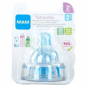 Mam Teat Tettarella In Silicone Morbida 2 Pezzi Misura 2