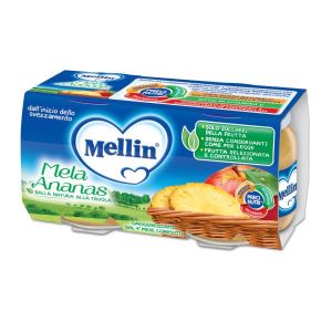 Mellin Omogeneizzato di Frutta Mela e Ananas 2 X 100g