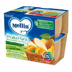 Mellin Frutta Pura Frutta Mista 100g 4 Pezzi