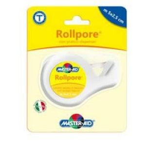 Roll Pore Cerotto In Tnt Bianco Adatto Per Fisaggio Medicazioni Cm 2,5x5m