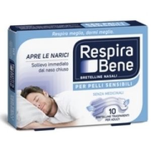 Cerotto Nasale Trasparente Adulti Respira Bene 10 Pezzi