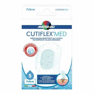 Master-aid Cutiflex Waterproof Medicazione Resistente All'acqua - 5 Medicazioni [70 X 50 Mm]