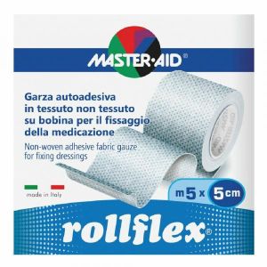 Roll Flex Garza Autoadesiva Tnt Monoestensibile Ipoallergenica Cm 5x5m