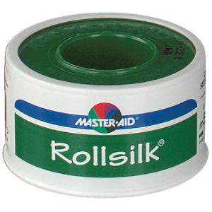 Master-aid Rollsilk Cerotto In Seta Artificiale Bianca (m 5 X 2,5 Cm)