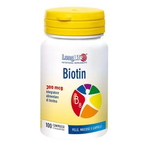 Longlife Biotin 300 Integratore Pelle 100 Compresse