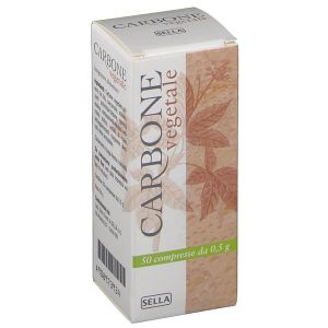 Sella Carbone Vegetale Integratore Intestinale 50 Compresse