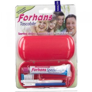 Forhans Travel Kit Tascabile Composto da Spazzolino da Viaggio + Forhans Special Pasta Dentifricia Tubetto 12,5ml