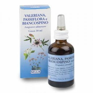Sella Valeriana Passiflora Biancospino Integratore Sonno e Relax Gocce 30ml