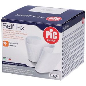 Benda Elastica Adesiva Pic Self Fix Altezza 8 Cm Lunghezza 20 M i Fustella Removibile