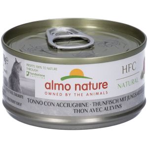 Almo Nature Hfc Natural Cibo Umido Tonno i Acciughine Gatti Adulti Lattina 70g