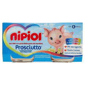 Nipiol Omogeneizzato Prosciutto 2 vasetti da 80 g
