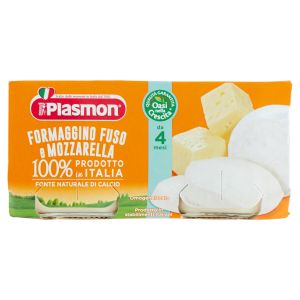 Plasmon Omogeneizzato Formaggino Fuso Con Mozzarella 2x80 g +4m