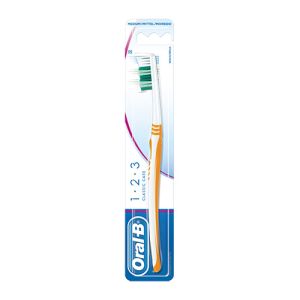 Spazzolino manuale 1 2 3 classic care medio oral-b