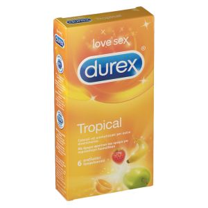 Durex tropical 6 profilattici colorati e aromatizzati