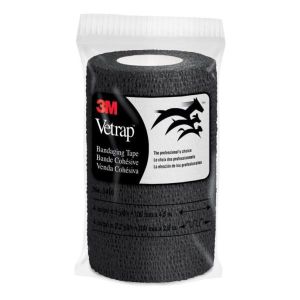 Equality Vetrap Fascia Elastica Veterinaria Nera 10cm X 2.3m