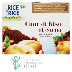 Rice&Rice Cuor di Riso al Cacao Snack Biologico Senza Glutine 6x33 g