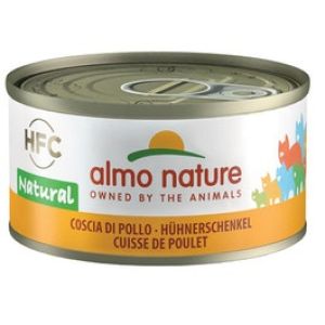 Almo Nature Hfc Natural Cibo Umido Coscia di Pollo per Gatti Adulti Lattina 70g