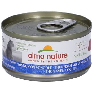 Almo Nature Hfc Natural Cibo Umido Tonno i Vongole per Gatti Adulti Lattina 70g