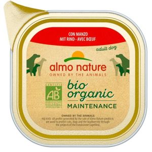 Almo Nature Daily Menu Bio Cibo Umido Manzo Cani Adulti Vaschetta 100g