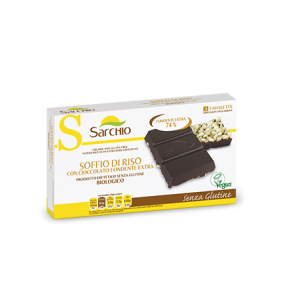 Sarchio Snack Soffio Di Riso Con Cioccolato Fondente Extra Senza Glutine 75 g