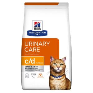 Hill's Prescription Diet C/d Multicare Crocchette Al Pollo per Gatti Sacco 1,5kg