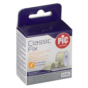 Pic Classic Fix Cerotto su Rocchetto Tela Bianca Fustella 2,5 cm x 5 m