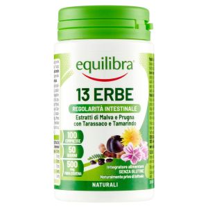 Equilibra 13 Erbe i Fibra Integratore Transito Intestinale 100 Compresse