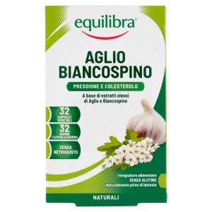 Equilibra Aglio e Biancospino Integratore Benessere Cardiovascolare 32 Capsule Vegetali