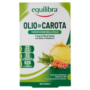 Equilibra Olio di Carota Integratore Benessere Della Pelle 32 Perle Vegetali