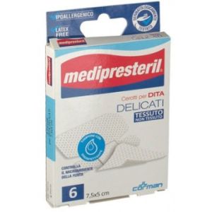Cerotto Per Dita Medipresteril Delicato Tnt 7,5x5cm 6 Pezzi