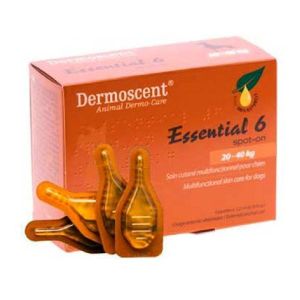 Dermoscent Essential 6 Spot-on per L'igiene Del Cane da 20 A 40Kg 4 Pipette