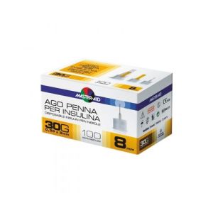 Ago per Penna da Insulina Master-aid 30 Gauge 8mm 100 Pezzi