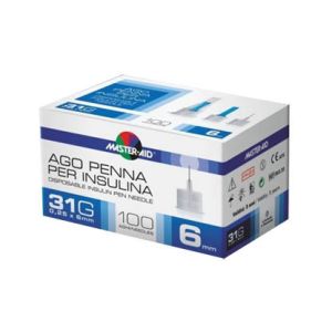 Ago Per Penna Da Insulina Master-aid 31 Gauge 6 Mm 100 Pezzi